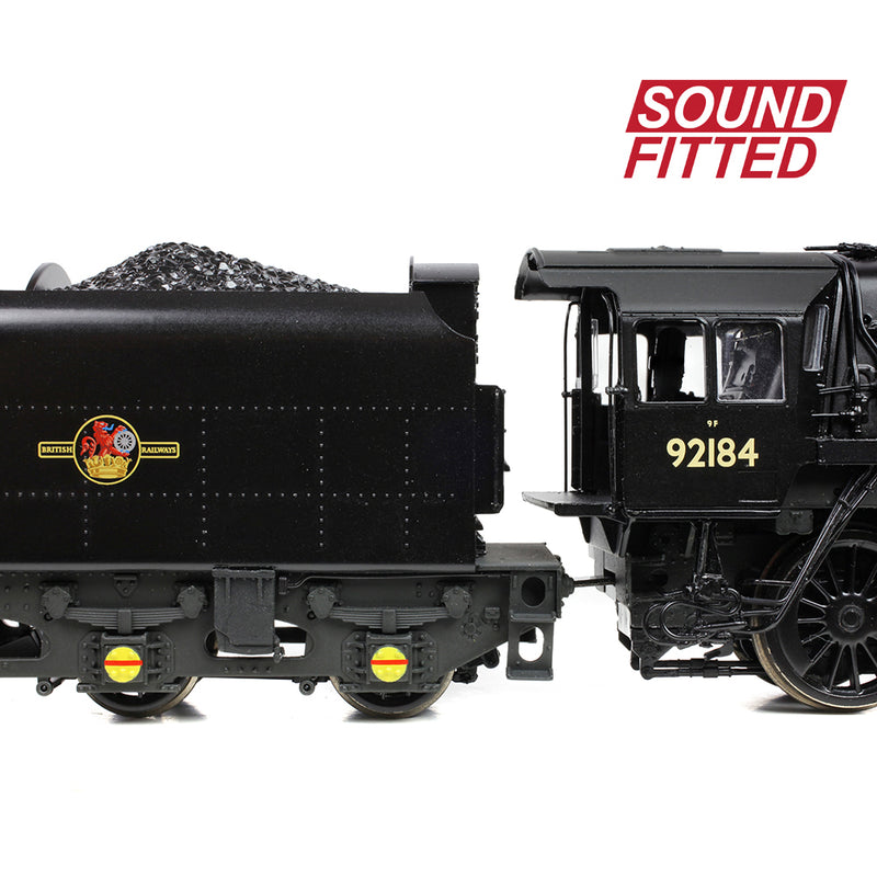 Bachmann 32-859BSF BR Standard Class 92184 BR Black Late Crest Sound Fitted OO Gauge