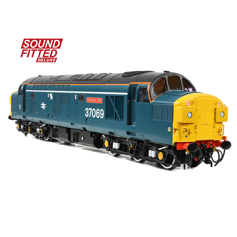 Bachmann 35-312SFX Class 37/0 37069 'Thornaby TMD' BR Blue DCC Sound Fitted Deluxe OO Gauge