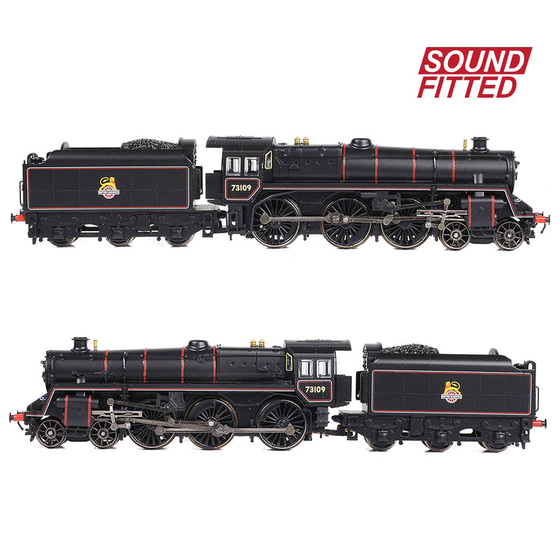 Graham Farish 372-727ASF BR Standard Class 5MT with BR1B Tender 73109 BR Lined Black Early Emblem DCC Sound Fitted N Gauge