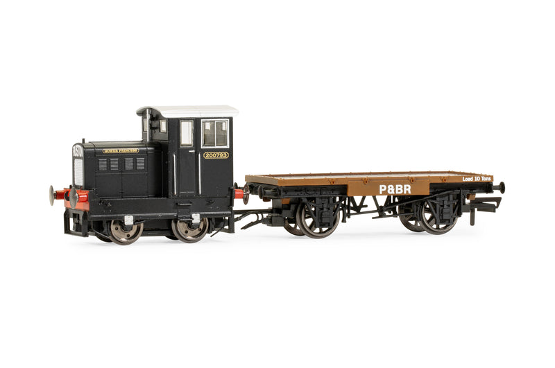Hornby R30013 Ruston & Hornsby 48DS 0-4-0 & Flatbed Wagon 'Gower Princess' No.200793 DCC Ready OO Gauge