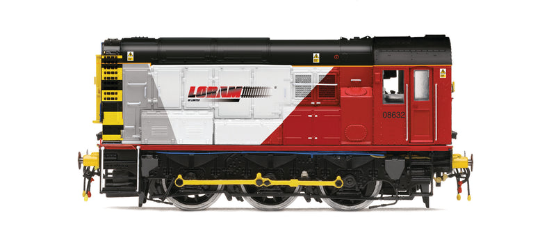 Hornby R30142 Class 08 0-6-0 08632 Loram Rail DCC Ready OO Gauge