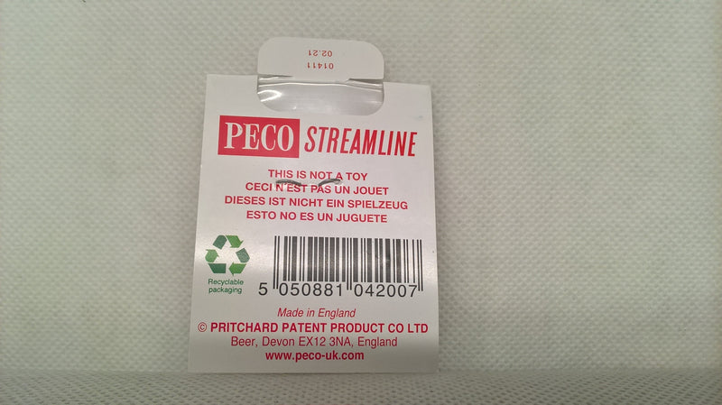 Peco SL-11 Rail Joiners (Fishplates) Plastic Insulating Code 100 OO Gauge 24 pieces
