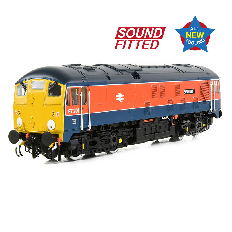 Bachmann 32-444SF Class 24/1 97201 'Experiment' BR RTC Blue & Red Sound Fitted OO Gauge