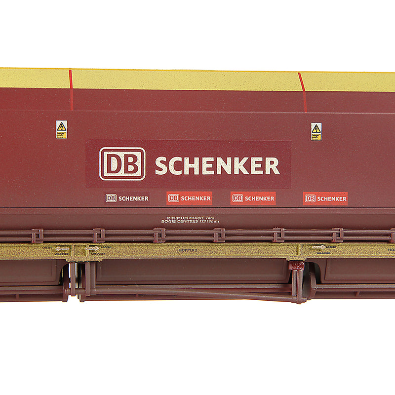Bachmann 37-855 HTA Bogie Hopper Wagon (EX-EWS) DB Schenker (Weathered) OO Gauge