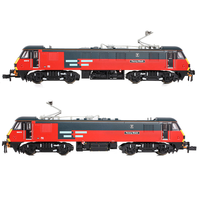 Graham Farish 371-782 Class 90/0 90019 "Penny Black" Rail Express Systems DCC Ready N Gauge