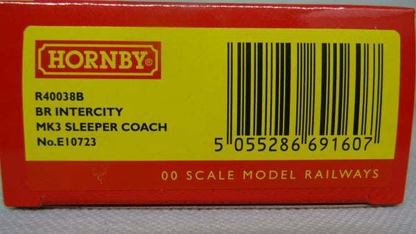 Hornby R40038B BR Intercity MK3 Sleeper Coach No.E10723 OO Gauge