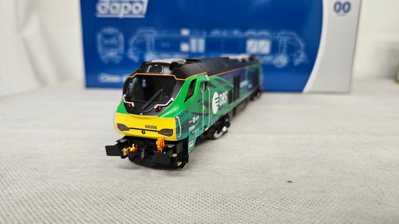 Dapol 4D-022-023S Class 68 "Pride of the North" 68006 DRS/NTS Green DCC Sound Fitted OO Gauge