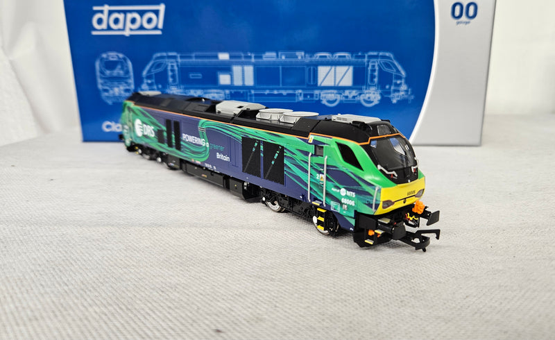 Dapol 4D-022-023S Class 68 "Pride of the North" 68006 DRS/NTS Green DCC Sound Fitted OO Gauge