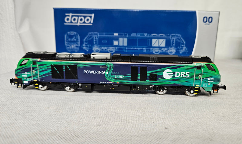 Dapol 4D-022-023S Class 68 "Pride of the North" 68006 DRS/NTS Green DCC Sound Fitted OO Gauge