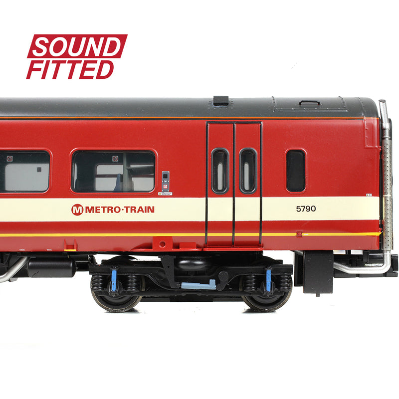 Bachmann 31-502ASF Class 158 2-Car DMU 158901 BR West Yorkshire PTE 'Metro Train' DCC Sound Fitted OO Gauge