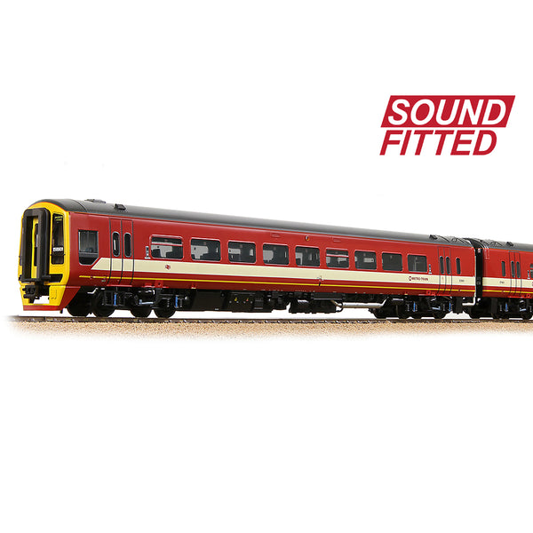 Bachmann 31-502ASF Class 158 2-Car DMU 158901 BR West Yorkshire PTE 'Metro Train' DCC Sound Fitted OO Gauge