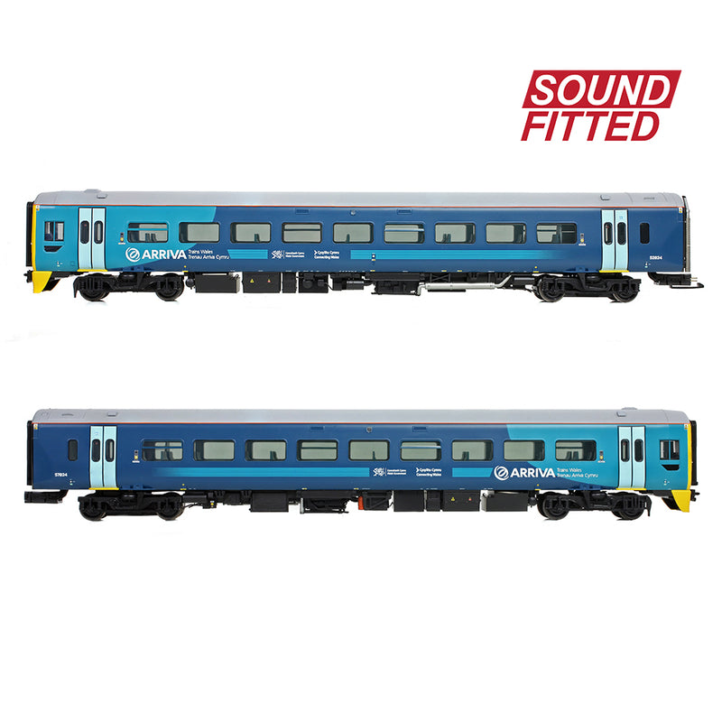 Bachmann 31-511ASF Class 158 2-Car DMU 158824 Arriva Trains Wales DCC Sound Fitted OO Gauge