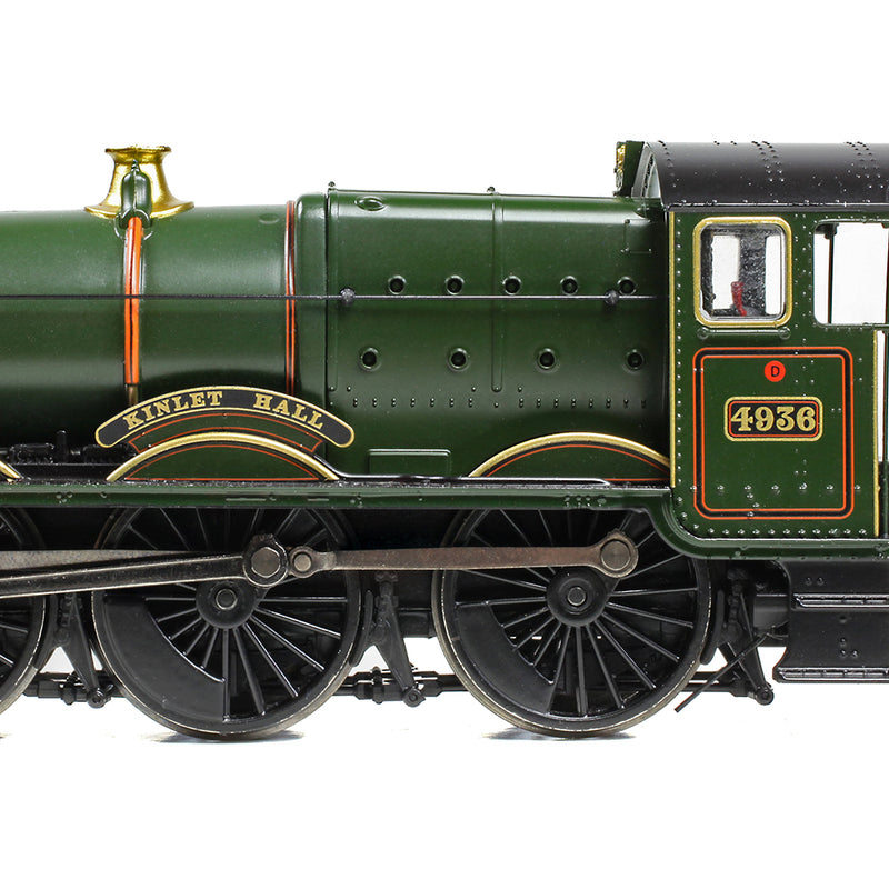 Bachmann 32-008 GWR 49XX 'Hall' 4936 "Kinlet Hall" BR Lined Green Late Crest (Preserved) DCC Ready OO Gauge