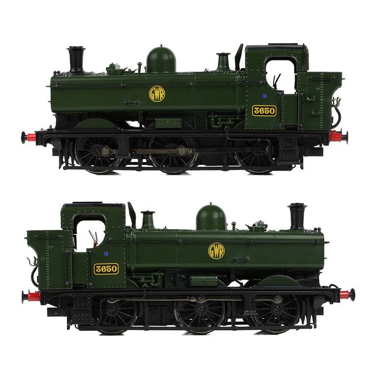 Bachmann 32-198 GWR 8750 Tank 3650 GWR Green Shirt button DCC Ready OO Gauge