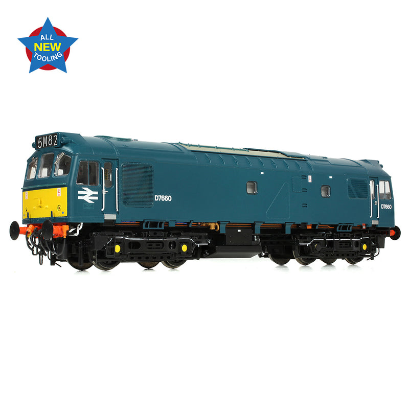 Bachmann 32-333 Class 25 D7660 Br Blue Small Yellow panels DCC Ready OO-Gauge