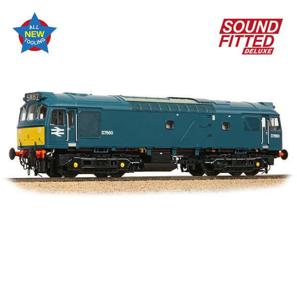 Bachmann 32-333SFX Class 25 D7660 Br Blue Small Yellow panels DCC Ready OO-Gauge