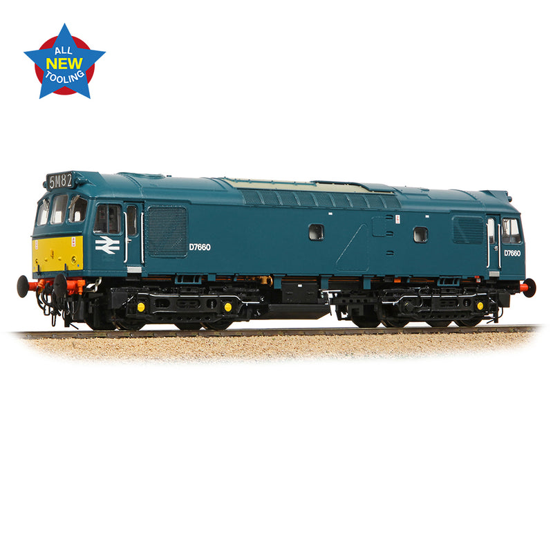 Bachmann 32-333 Class 25 D7660 Br Blue Small Yellow panels DCC Ready OO-Gauge