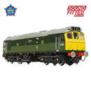 Bachmann 32-334SFX Class 25/3 D7672 'Tamworth Castle' BR Two-Tone Green (Full Yellow Ends) DCC Sound Fitted Deluxe OO Gauge
