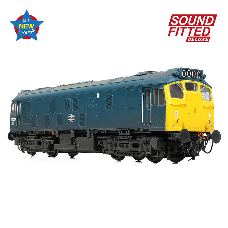 Bachmann 32-340SFX Class 25/1 25057 BR Blue Weathered DCC Sound Fitted Deluxe OO Gauge