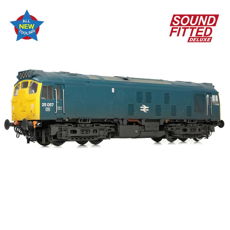 Bachmann 32-340SFX Class 25/1 25057 BR Blue Weathered DCC Sound Fitted Deluxe OO Gauge