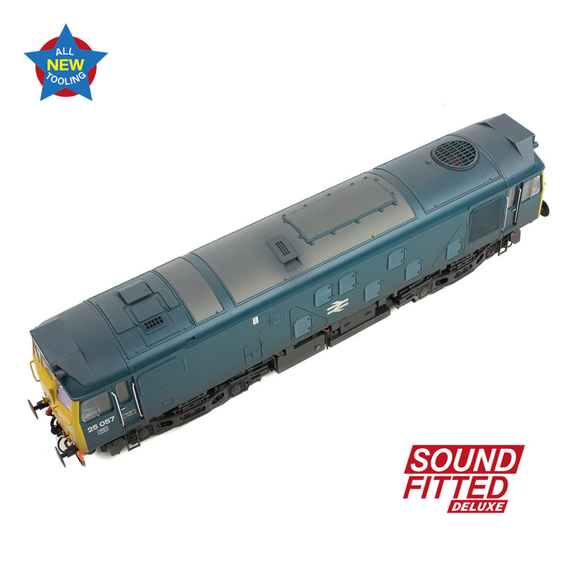 Bachmann 32-340SFX Class 25/1 25057 BR Blue Weathered DCC Sound Fitted Deluxe OO Gauge