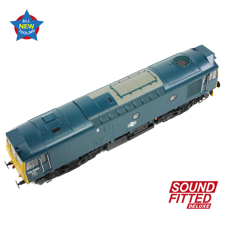 Bachmann 32-344SFX Class 25/2 25085 BR Blue DCC Sound Fitted Deluxe OO Gauge