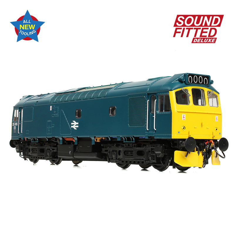 Bachmann 32-344SFX Class 25/2 25085 BR Blue DCC Sound Fitted Deluxe OO Gauge