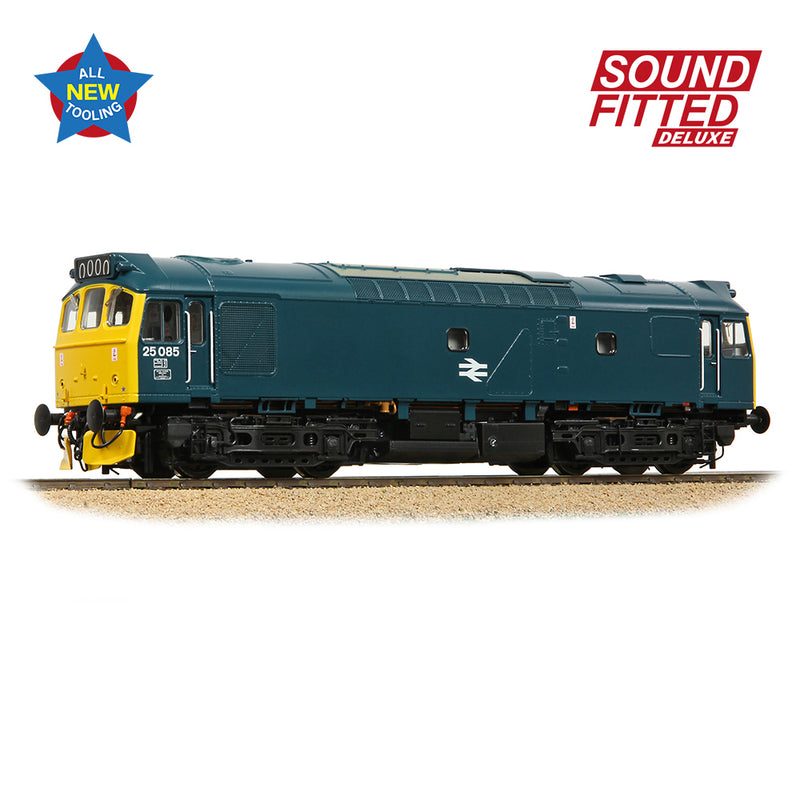 Bachmann 32-344SFX Class 25/2 25085 BR Blue DCC Sound Fitted Deluxe OO Gauge