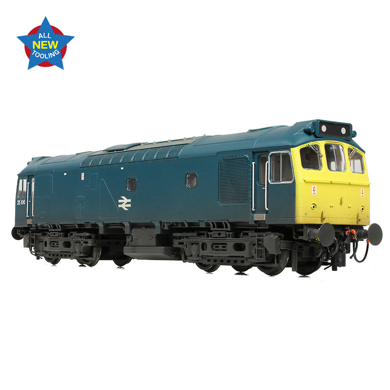 Bachmann 32-346 Class 25/2 25106 BR Blue Weathered DCC Ready OO Gauge