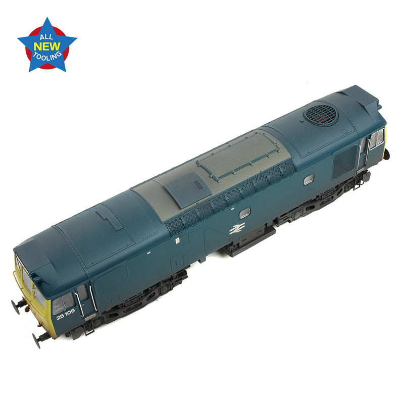 Bachmann 32-346 Class 25/2 25106 BR Blue Weathered DCC Ready OO Gauge