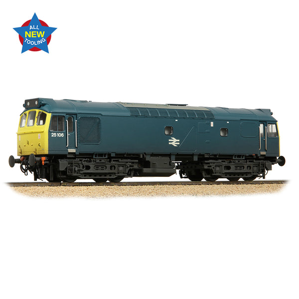 Bachmann 32-346 Class 25/2 25106 BR Blue Weathered DCC Ready OO Gauge