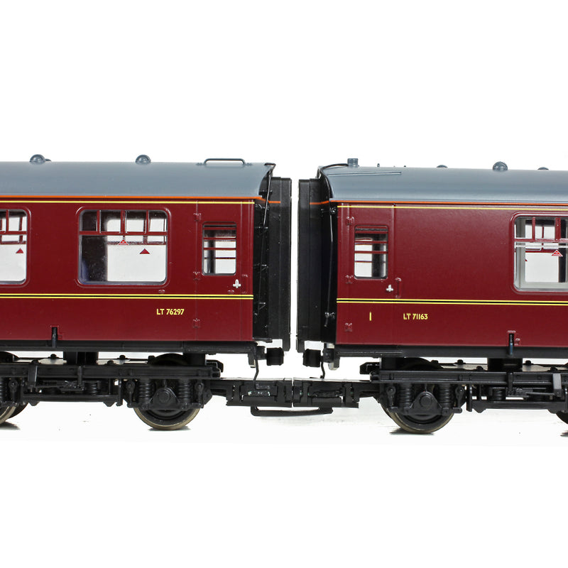 Bachmann 32-645 Class 438 (4TC) 4 Car Trailer Control MU London Transport Lined Maroon, DCC Ready, OO Gauge