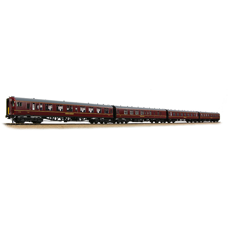 Bachmann 32-645 Class 438 (4TC) 4 Car Trailer Control MU London Transport Lined Maroon, DCC Ready, OO Gauge