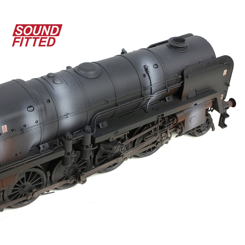 Bachmann 32-862SF BR Standard 9F Class (Tyne Dock) 92060 BR Black Late Crest (Weathered) Sound Fitted OO Gauge