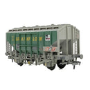 Bachmann 33-132B 35T PAA Bulk Grain Wagon 'Grainflow' Green & Grey Weathered OO Gauge