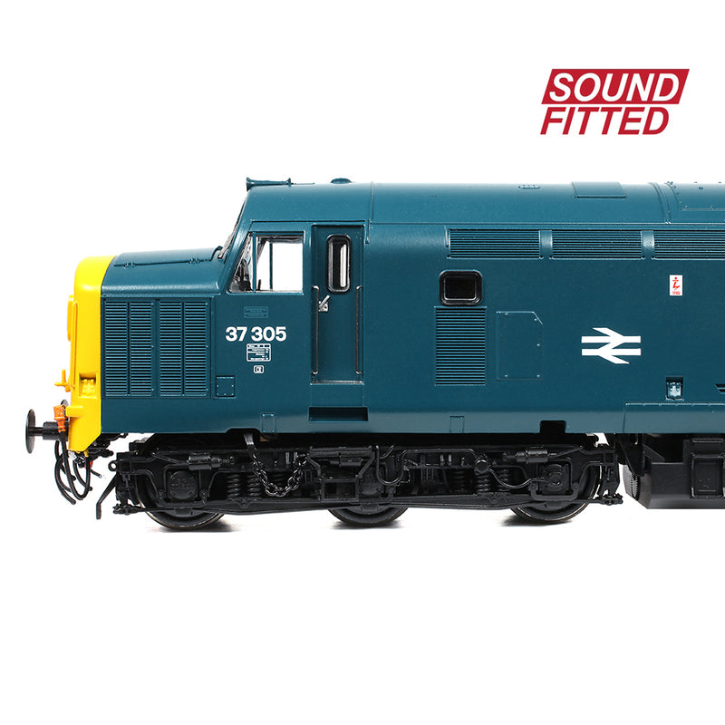 Bachmann 35-303SFX Class 37/0 Centre Headcode 37305 BR Blue Sound Fitted Deluxe
