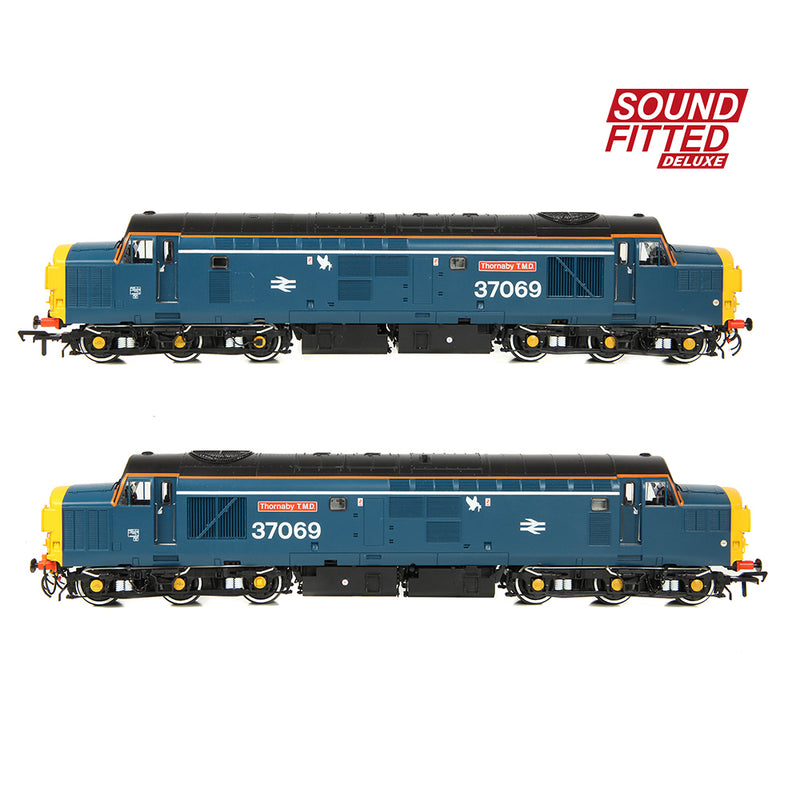 Bachmann 35-312SFX Class 37/0 37069 'Thornaby TMD' BR Blue DCC Sound Fitted Deluxe OO Gauge