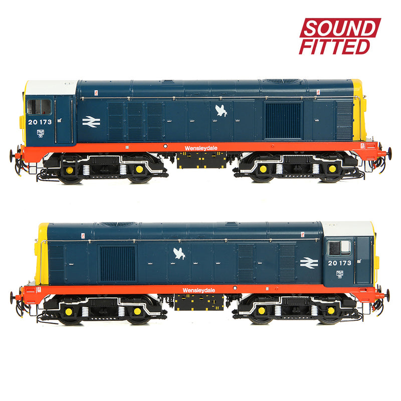 Bachmann 35-358SF Class 20/0 20173 'Wensleydale' BR Blue with Red Solebar DCC Sound Fitted OO Gauge