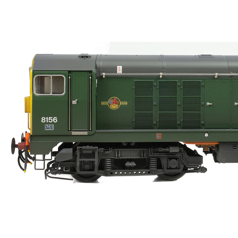 Bachmann 35-360  Class 20/0 8156 BR Green w. Full Yellow Ends (Weathered) DCC Ready OO Gauge