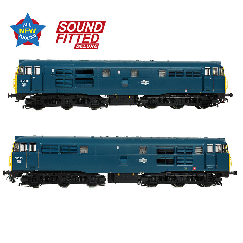 Bachmann 35-805SFX Class 31/1 31123 BR Blue DCC Sound Deluxe OO Gauge