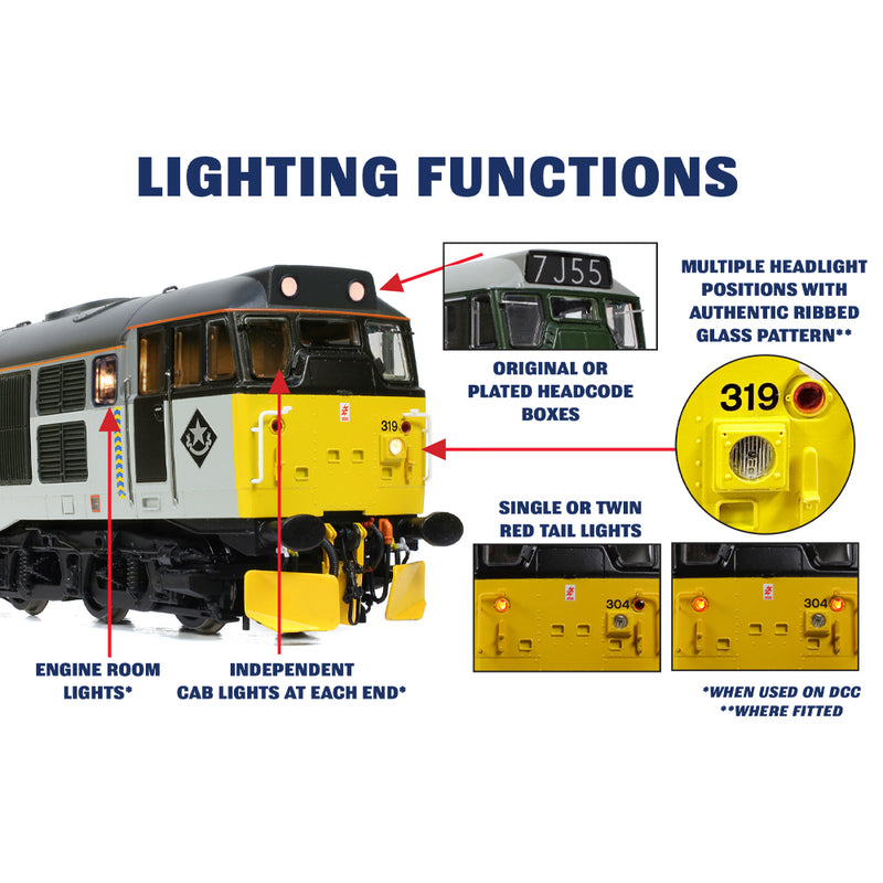 Bachmann 35-825 Class 31/4 (Refurbished) 31435 BR Blue DCC Ready OO Gauge