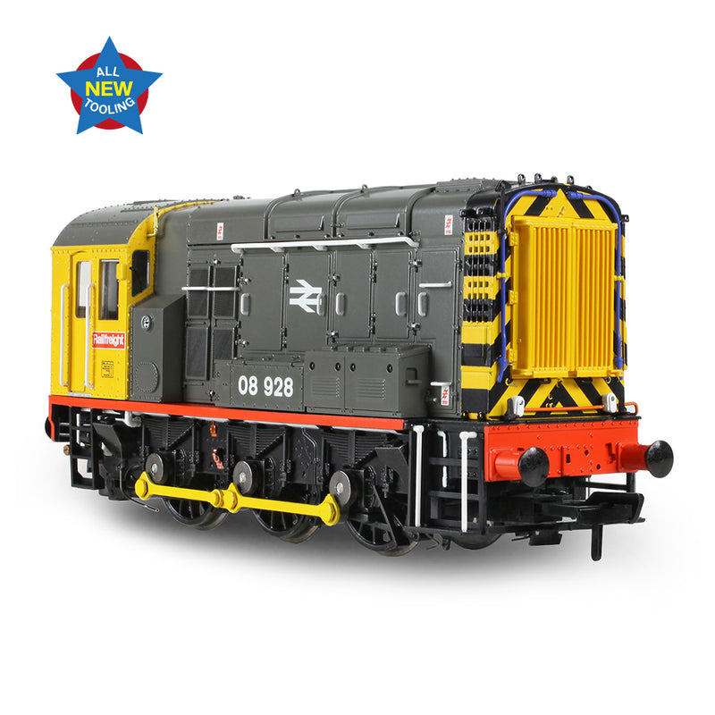 Bachmann 35-906 Class 08 '08928' BR Railfreight (Red Stripe) DCC Ready OO Gauge