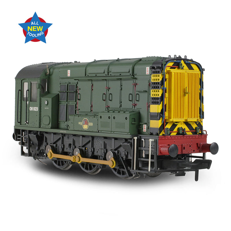 Bachmann 35-926 Class 08 '08923' BR Green (Wasp Stripes) DCC Ready OO Gauge