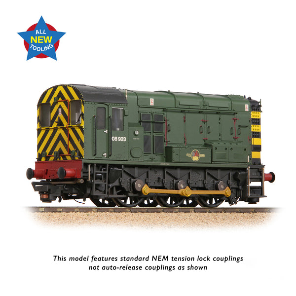 Bachmann 35-926 Class 08 '08923' BR Green (Wasp Stripes) DCC Ready OO Gauge