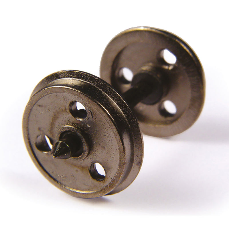 Bachmann 36-015 Metal 3 Hole Disc Wagon Wheels (x10) OO Gauge