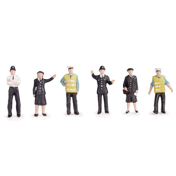 Bachmann Scenecraft 36-041 Police and Security Staff OO Gauge