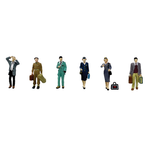 Bachmann Scenecraft 36-443 Post War Era Figures (Set C) OO Gauge