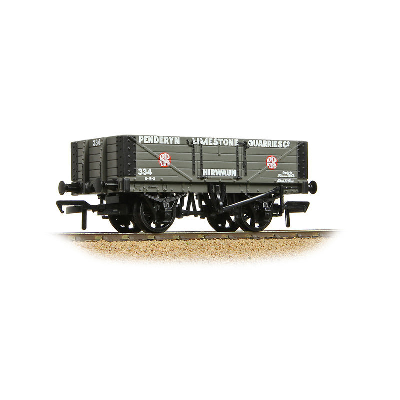 Bachmann 37-027B 5 Plank Wagon Steel Floor 'Penderyn Limestone Quarries Co.' Grey OO Gauge