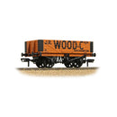 Bachmann 37-053A 5 Plank Wagon Wooden Floor 'J.R. Wood & Co. LTD' Orange OO Gauge