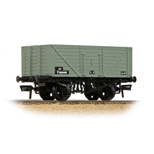 Bachmann 37-158D 8 Plank Fixed End Wagon BR Grey (Early) OO Gauge